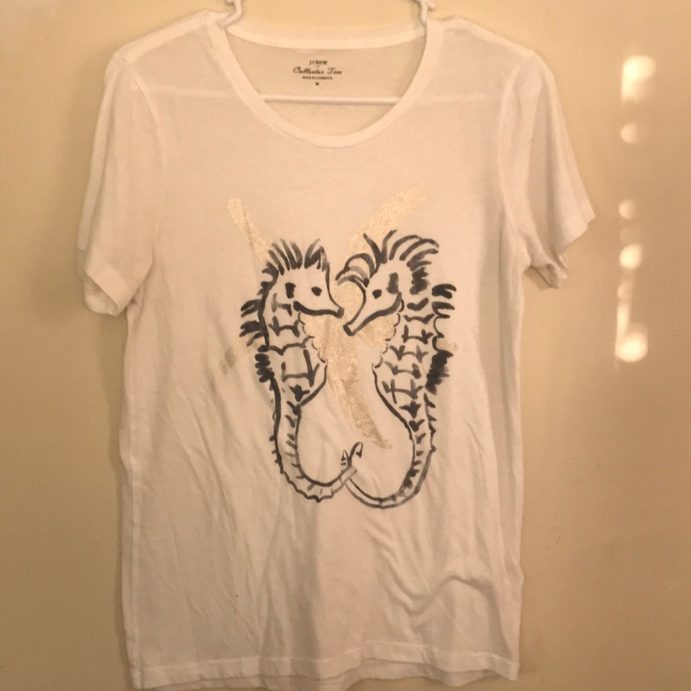 Jcrew Seahorse tshirt size medium